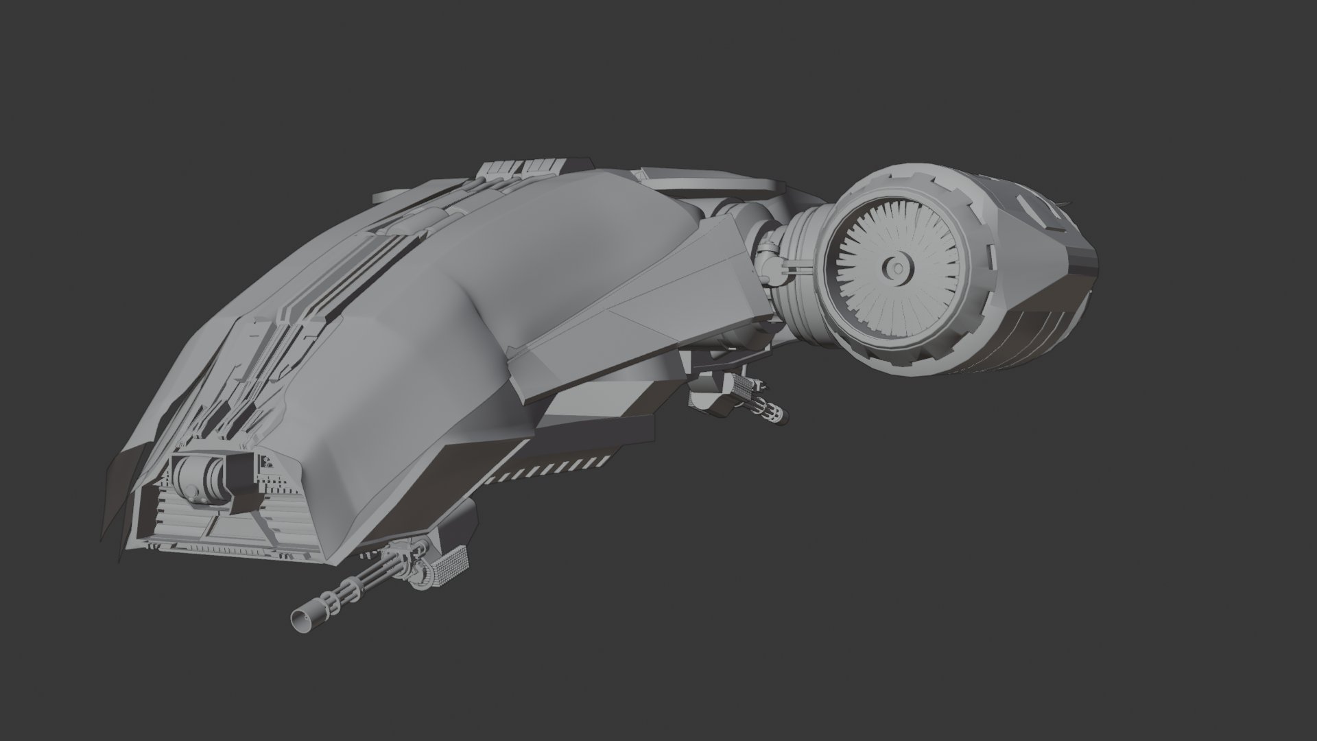 HK Aircraft — clay render