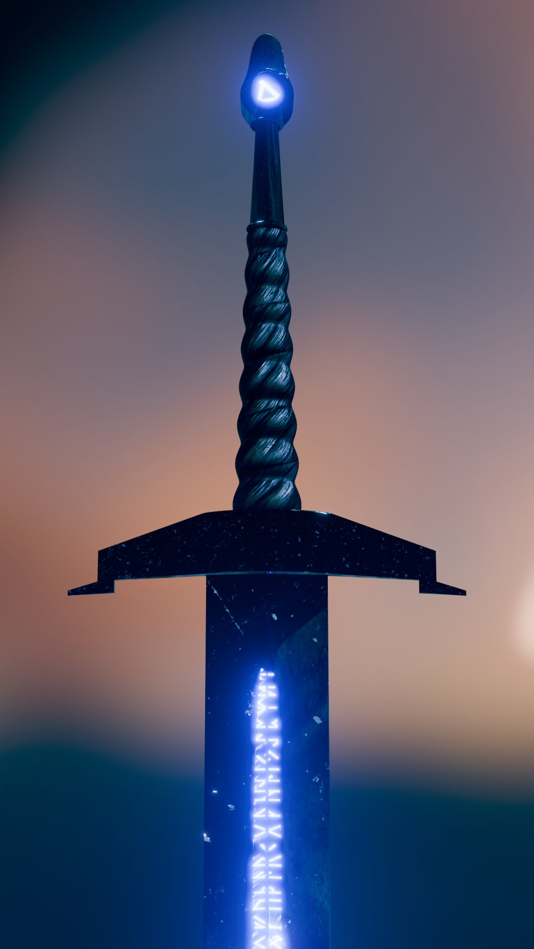 Rune Sword — detail render