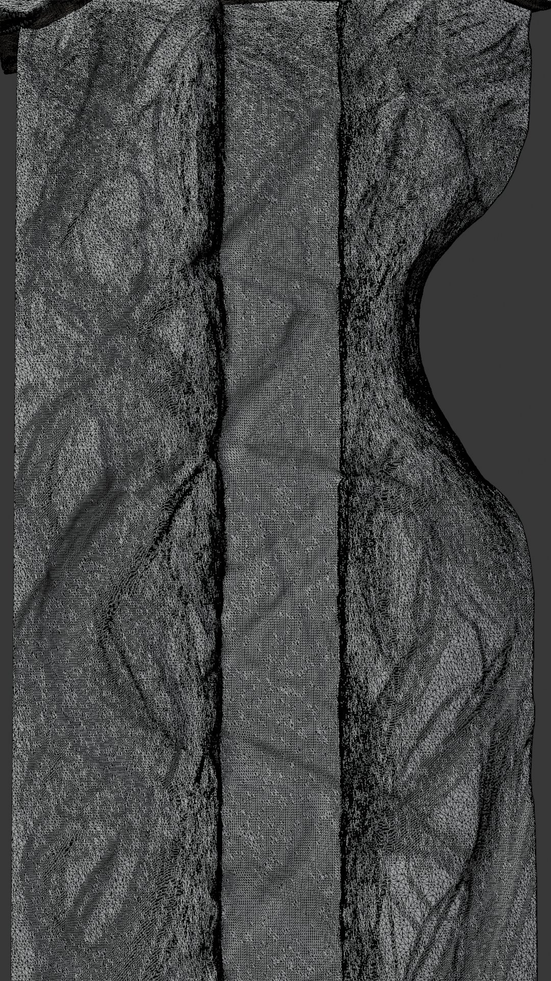 Stone Sword — solid / clay render