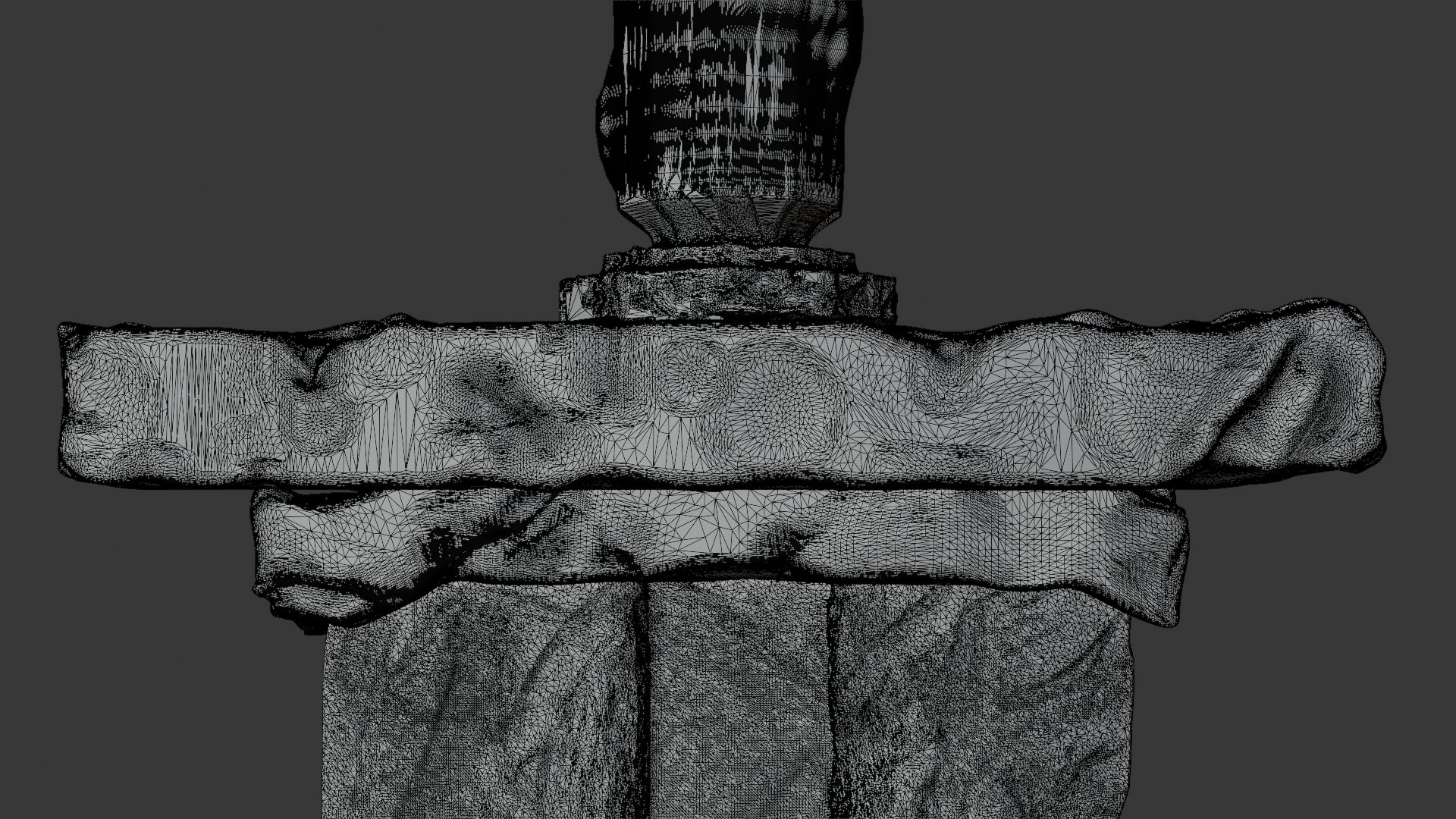 Stone Sword — solid / clay render