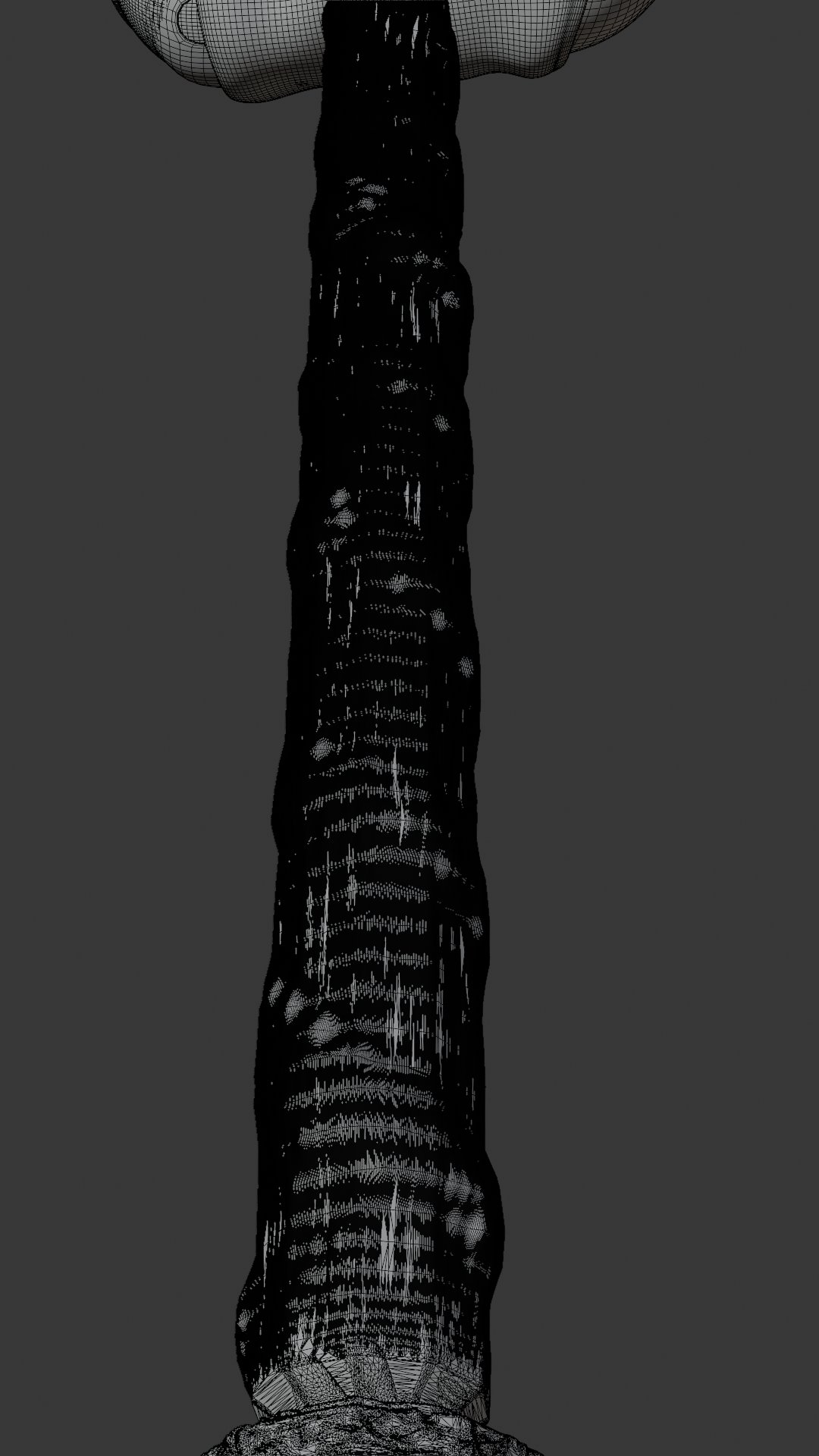 Stone Sword — solid / clay render