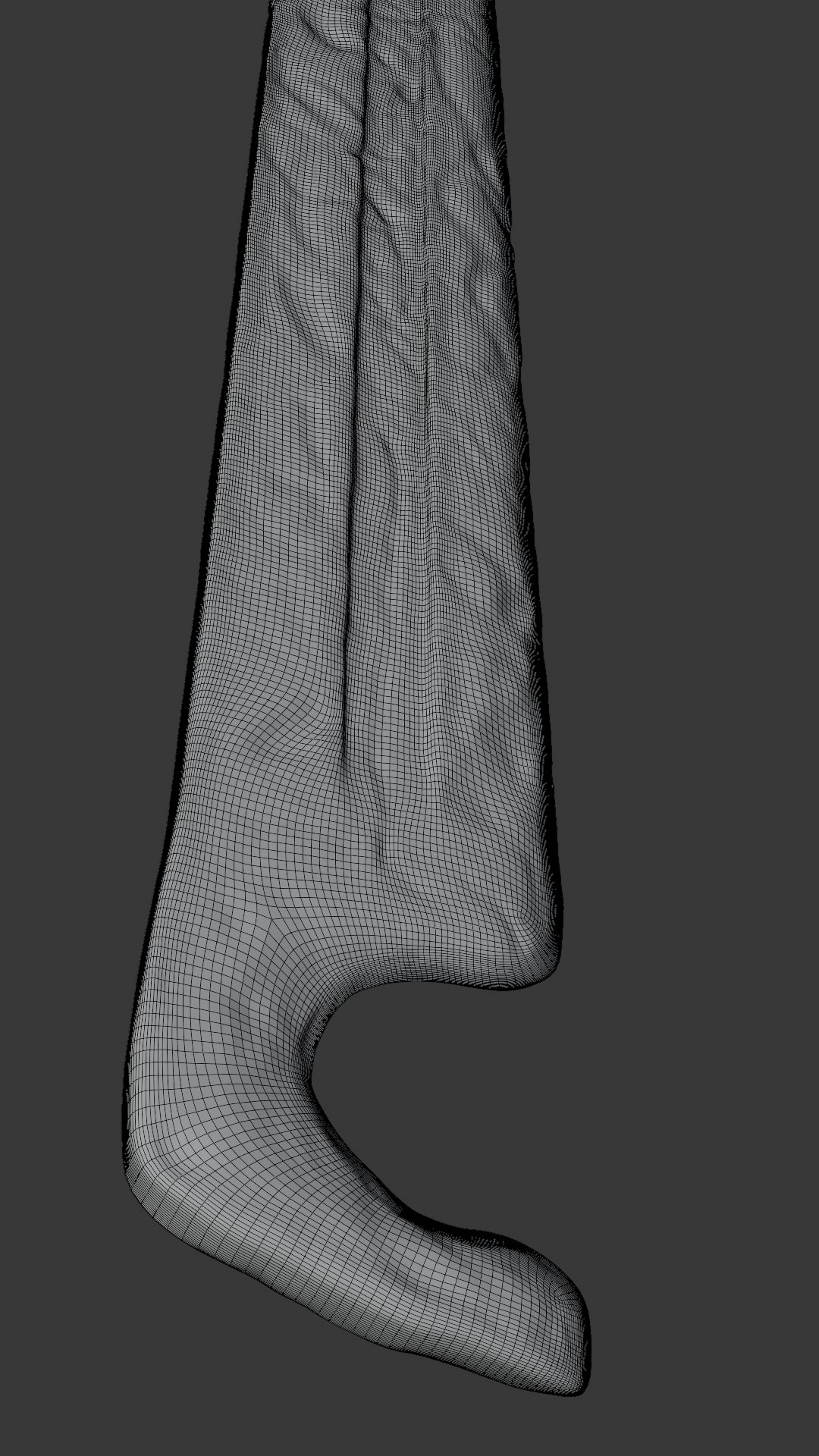 Stone Sword — low poly render