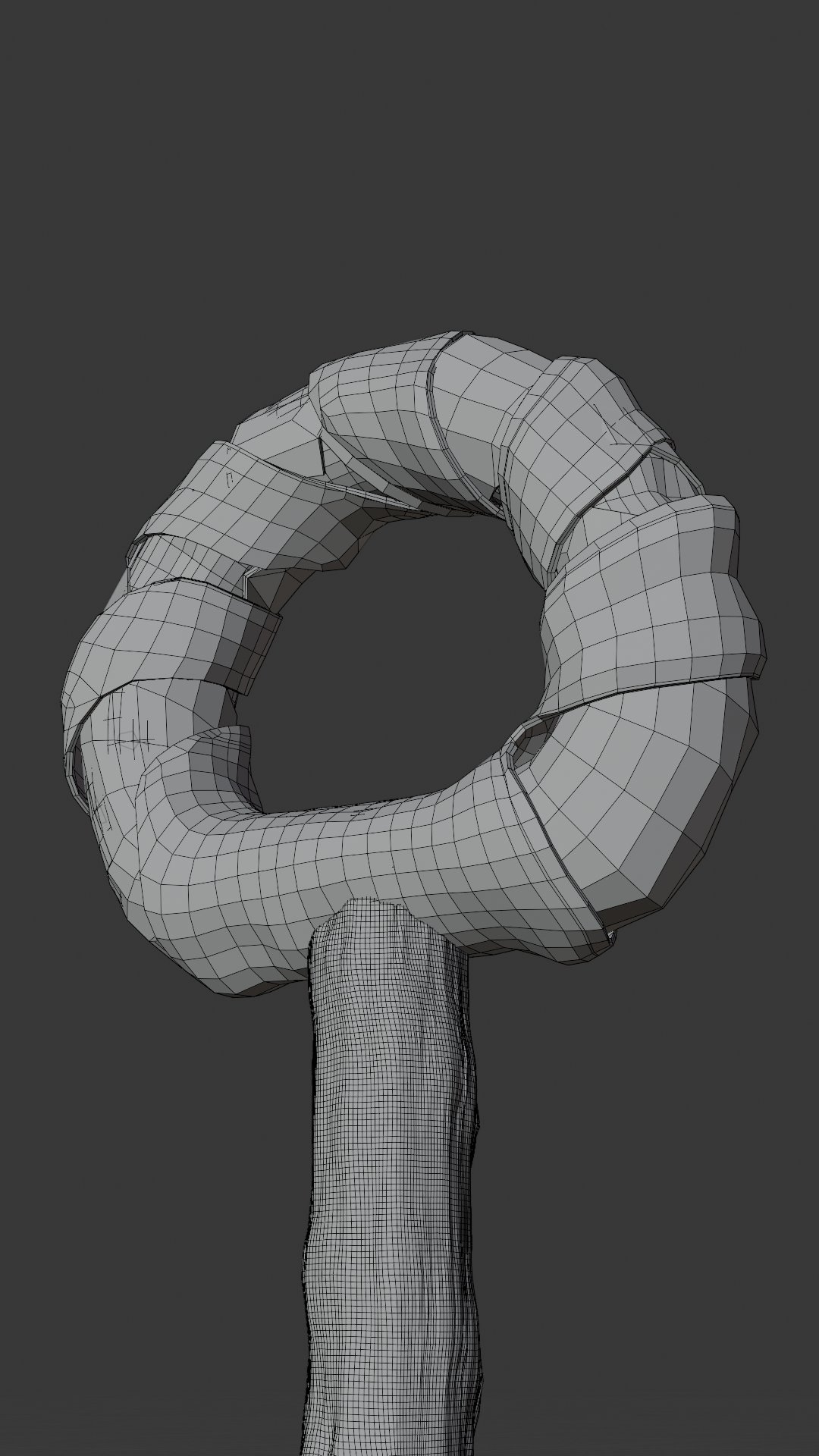 Stone Sword — low poly render