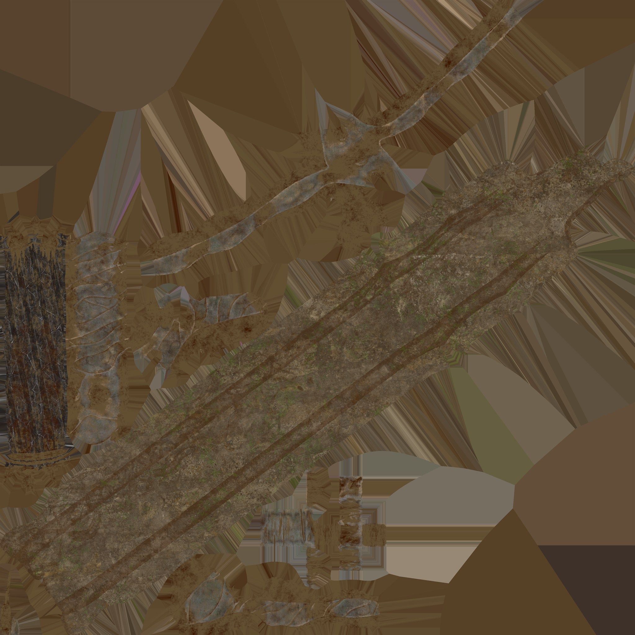 Material breakdown — base color map