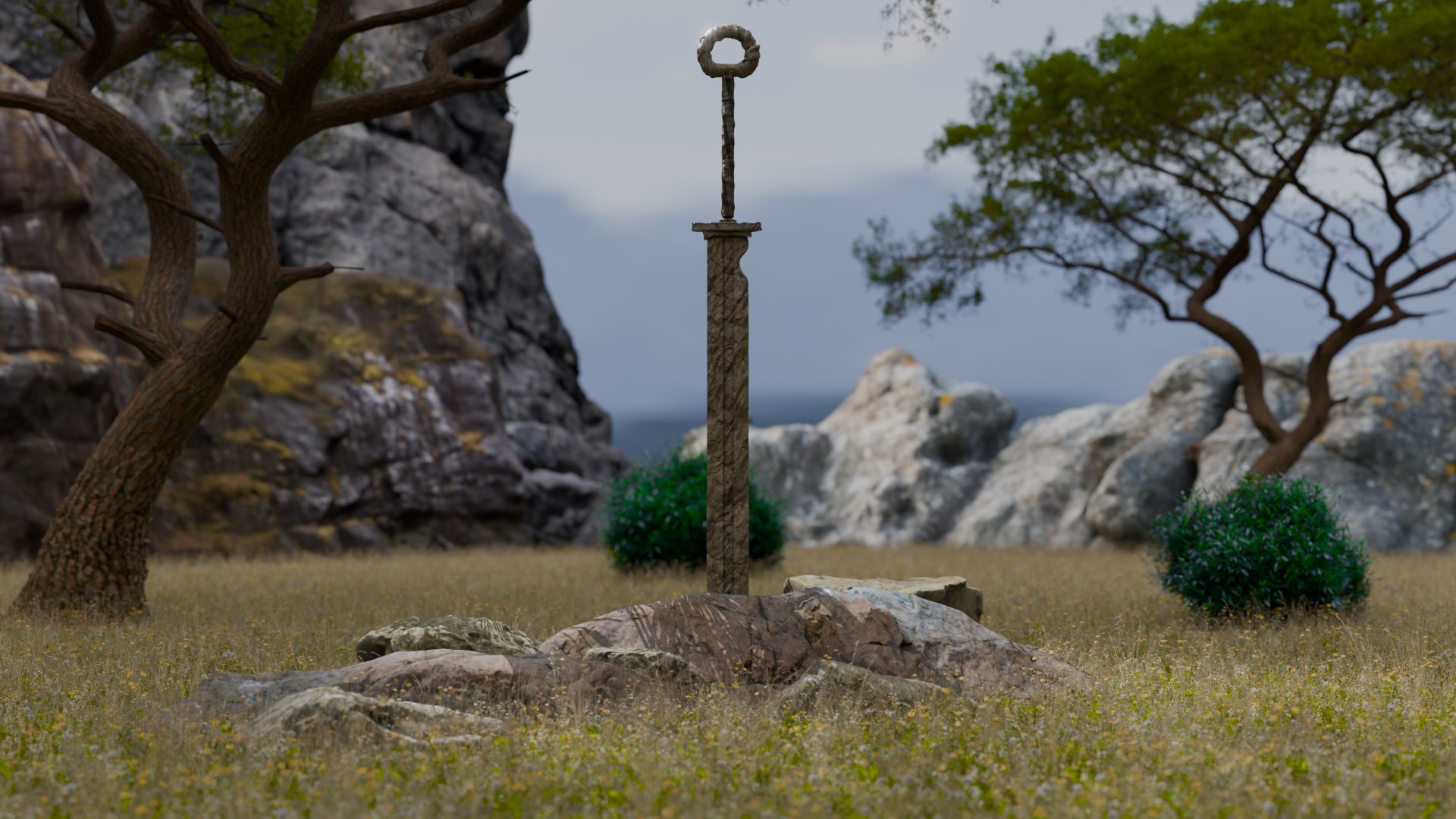 Stone Sword — presentation render