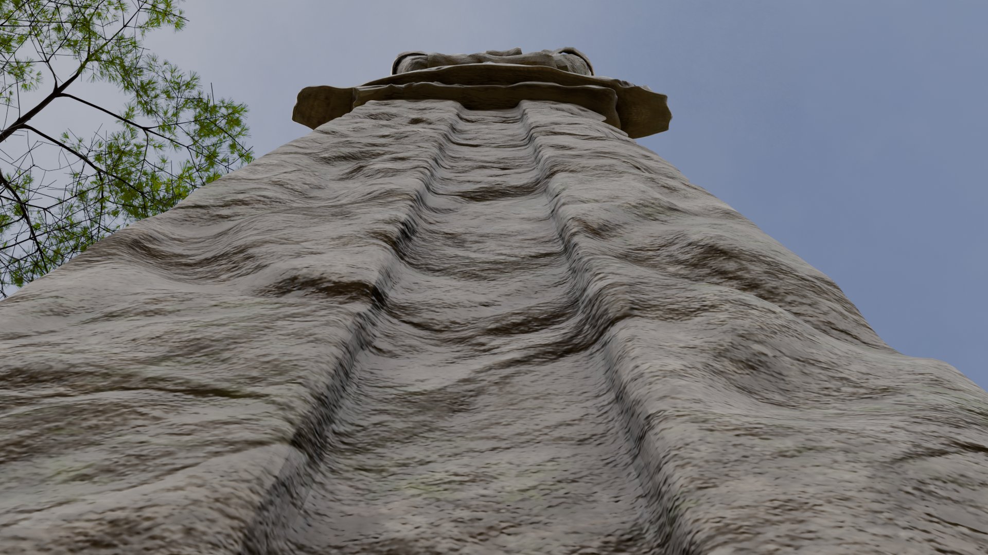 Stone Sword — textured render