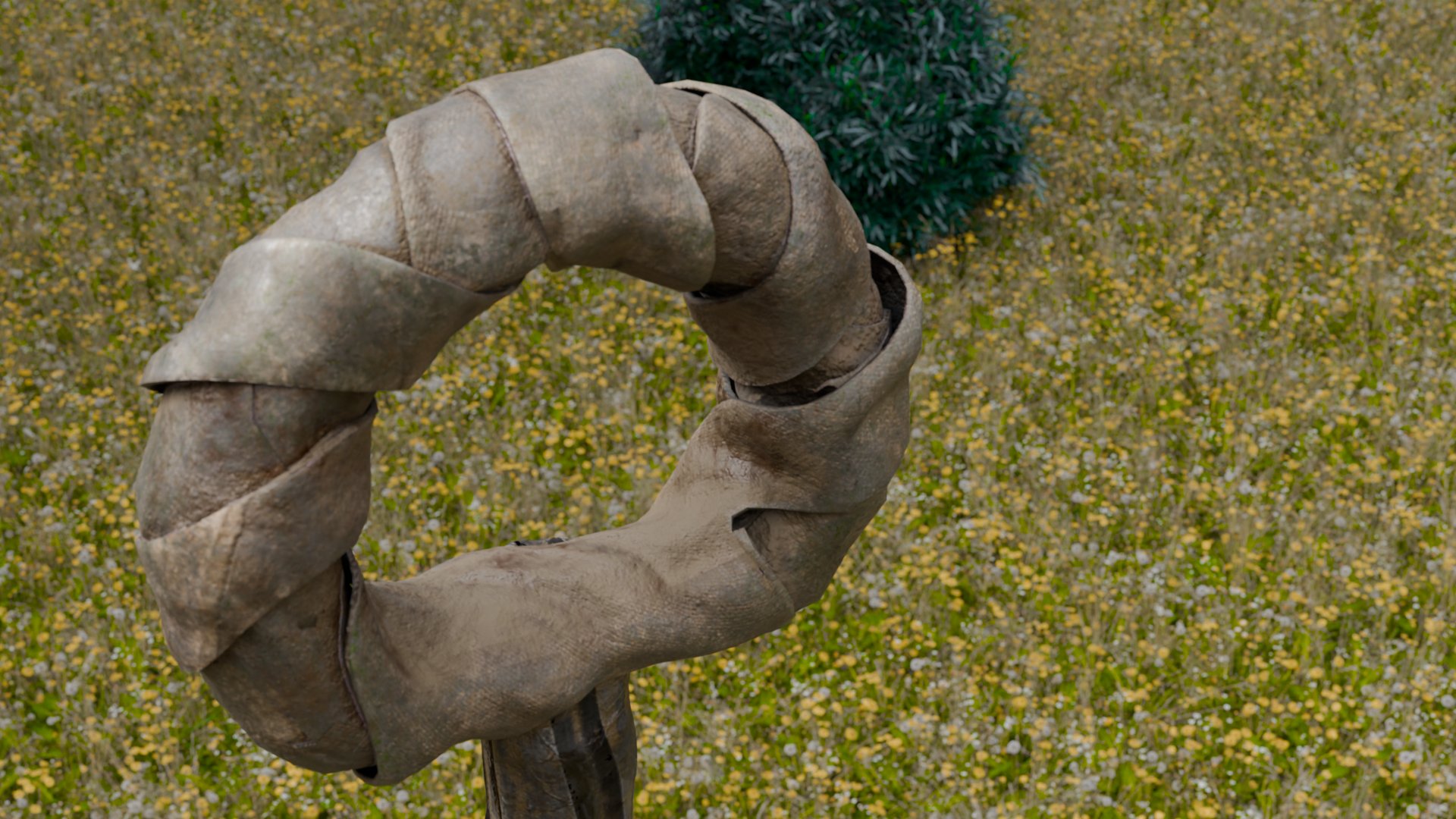 Stone Sword — textured render