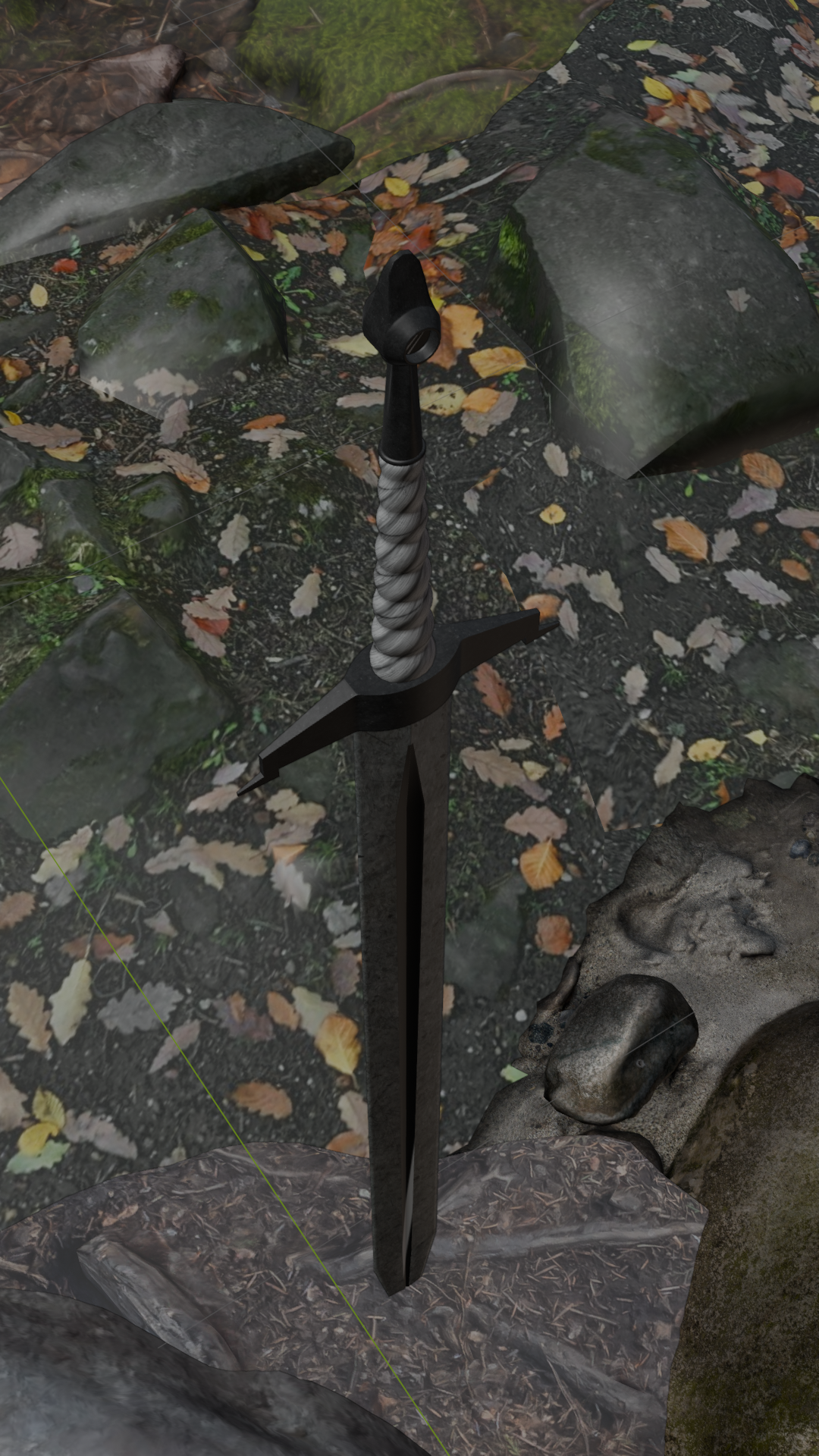 Rune Sword — solid render