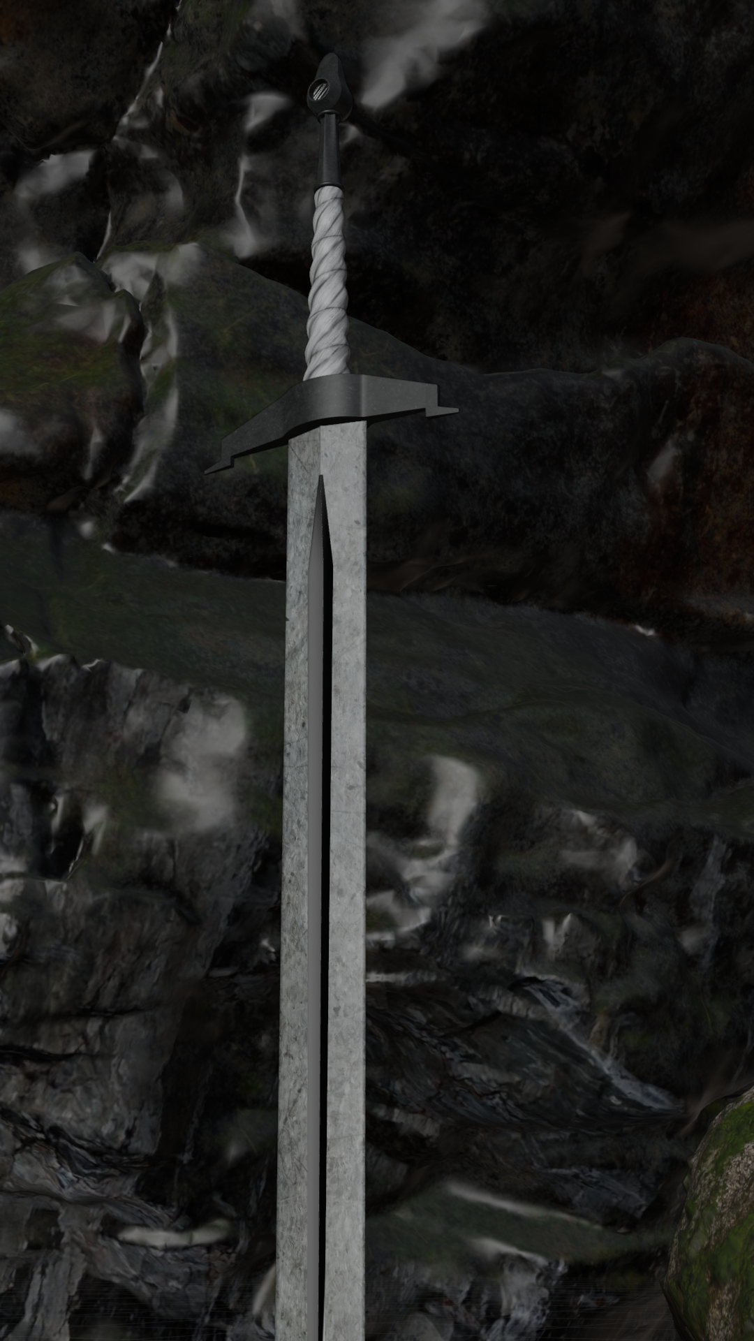 Rune Sword — solid render