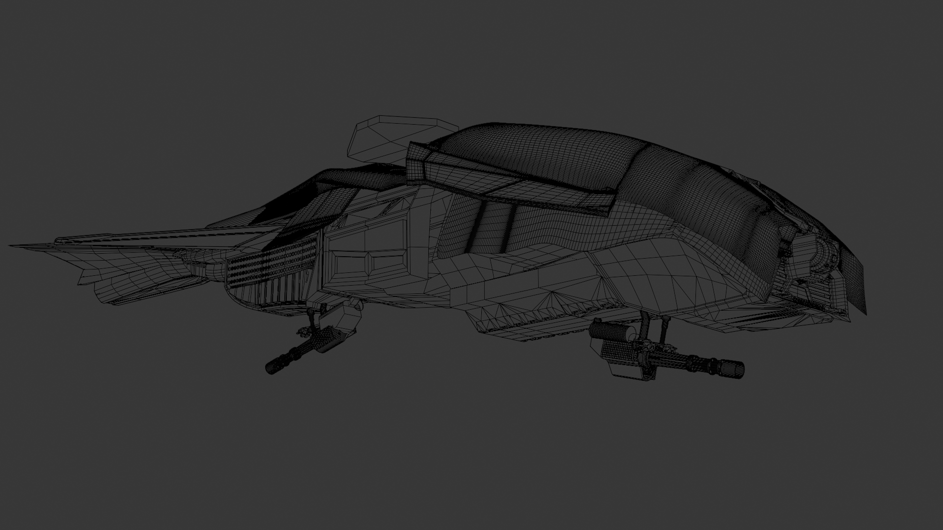 HK Aerial — wireframe topology
